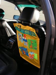 Детский органайзер в авто своими руками